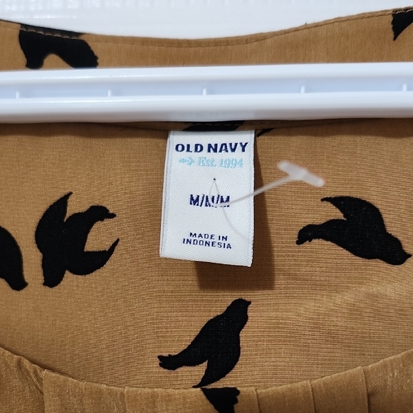 Old Navy Tan Sundress Short Sleeve Crew Neck - Picture 2 of 3